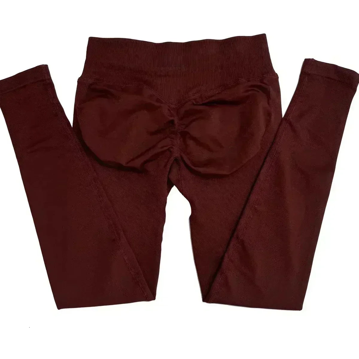 Scrunch Bum Seamless Gym Leggings for Women – Low Waist Push-Up Yoga Pants, Sweat-Wicking Workout Tights, Second-Skin Fit