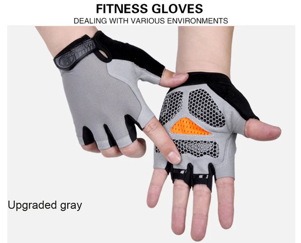 Half-Finger Fitness Gloves – Shock-Absorbing, Anti-Slip Cycling, Climbing & Outdoor Sports Gloves for Men & Women