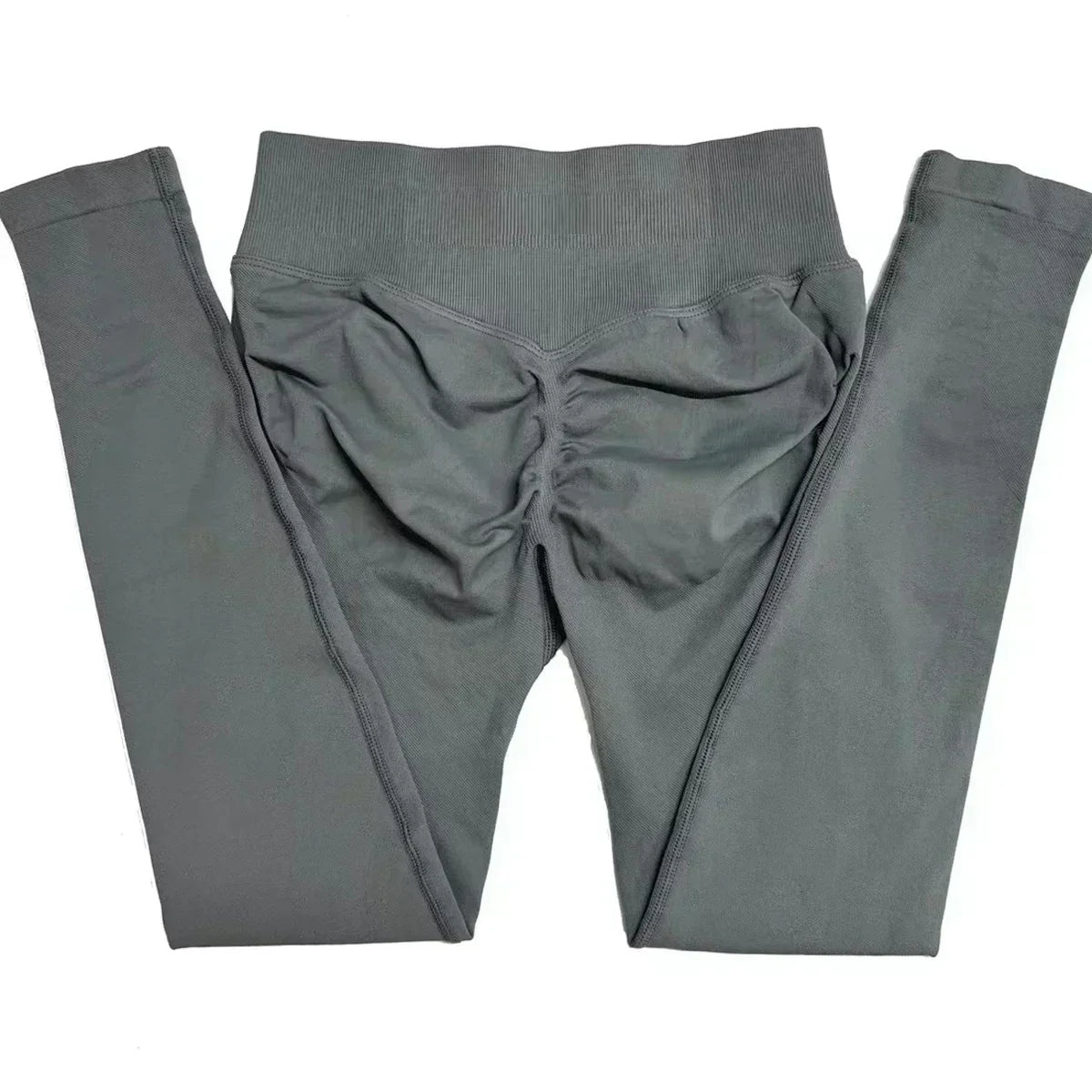 Scrunch Bum Seamless Gym Leggings for Women – Low Waist Push-Up Yoga Pants, Sweat-Wicking Workout Tights, Second-Skin Fit