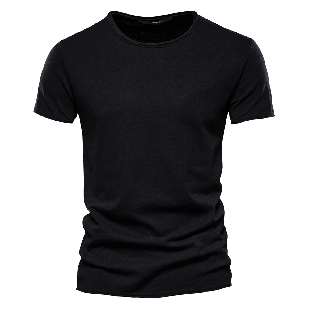 Men’s 100% Cotton Slim Fit T-Shirt – Breathable Lightweight Short Sleeve Gym & Casual Tee for Training, Fitness & Everyday Wear